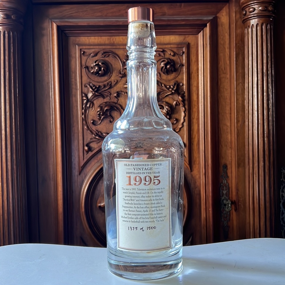 BUFFALO TRACE O.F.C. Old Fashioned Copper -VINTAGE-  Empty Collectors Bottle